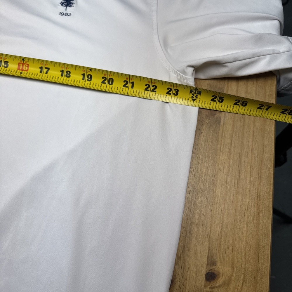 Turtleson Short Sleeve Golf Polo Shirt Mens XL Solid White Logo Casual - Picture 7 of 8